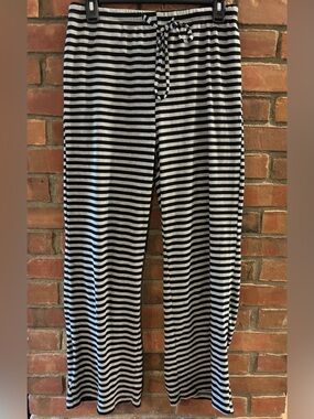 Striped Black and Gray Lounge Pants